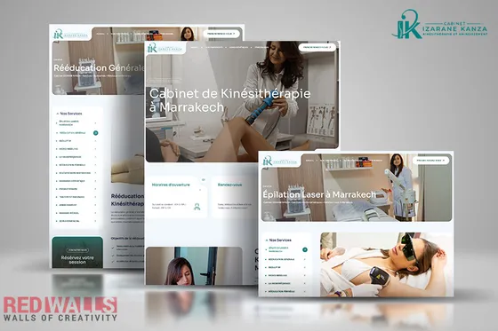 Site web du cabinet Kanza Izarane (kinésithérapie)